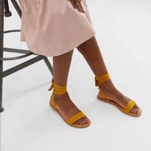 ASOS Design Ankle Tie Sandals